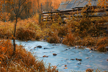 Image showing Autumn at mountain village