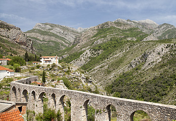 Image showing Aqueduct in Old Bar, Montenegro