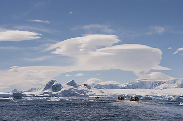 Image showing Icebergs in Antarctica