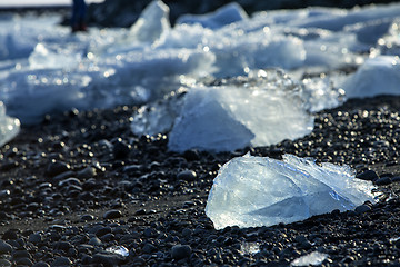 Image showing Ice blocks at glacier lagoon Jokulsarlon, Iceland