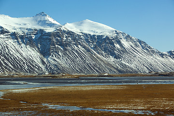 Image showing Impressive volcano mountain landscape in Iceland