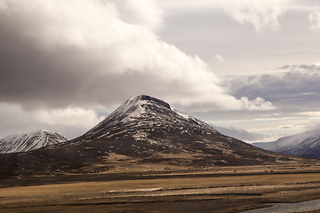 Image showing Impressive volcano mountain landscape in Iceland