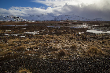 Image showing Volcanic landscape on the Snaefellsnes peninsula in Iceland