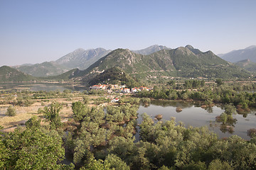 Image showing Virpazar village on Skadar lake, Montenegro