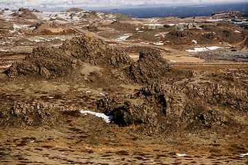 Image showing Impressive volcano mountain landscape in Iceland