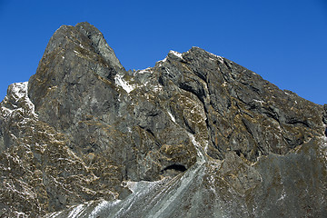 Image showing Volcanic mountain landscape in Iceland