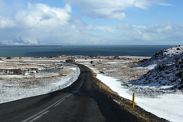 Image showing Impressive volcanic landscape at the ringroad in Iceland