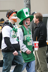Image showing Participants on Saint Patricks Day Parade