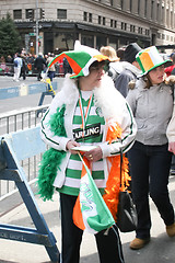 Image showing Saint Patricks Day Parade participants