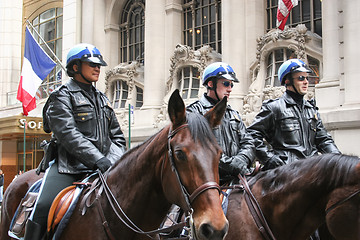 Image showing Police guard on Saint Patricks Day