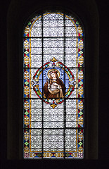 Image showing Stained-glass window in Subotica cathedral 