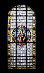 Image showing Stained-glass window in Subotica cathedral 