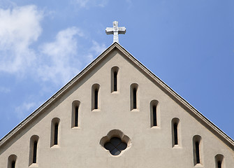 Image showing Top of Franciscan church in Subotica