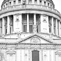 Image showing st paul cathedral in london england old construction and religio