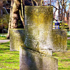 Image showing in cemetery     england europe old construction and    history