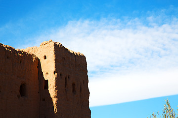 Image showing moroccan old wall and brick in antique city