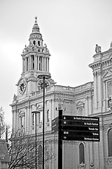 Image showing st paul cathedral in london england old construction and religio