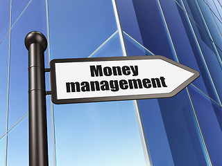 Image showing Money concept: sign Money Management on Building background