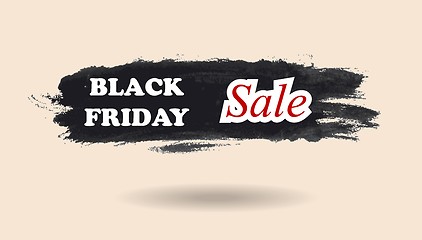 Image showing Black Friday watercolor banner design