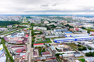 Image showing Aerial view of an Industrial Park area