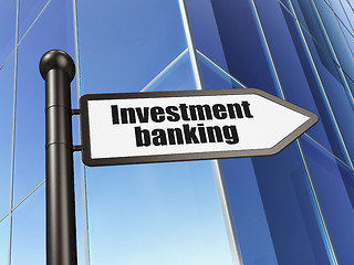 Image showing Money concept: sign Investment Banking on Building background