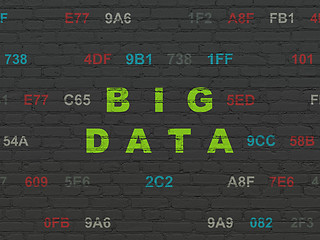 Image showing Data concept: Big Data on wall background