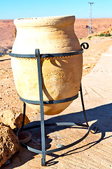 Image showing potted  in   valley  morocco  africa 