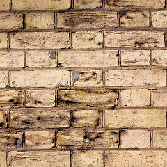 Image showing in london abstract    texture of a ancien wall and ruined brick