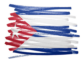 Image showing Flag illustration - Cuba