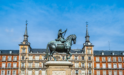 Image showing Statue of Felipe III in Madrid