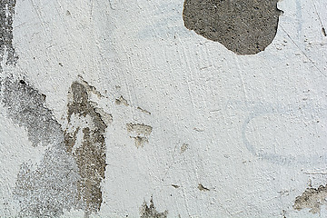 Image showing Brushed white wall texture - dirty background