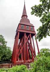 Image showing wooden bell tower