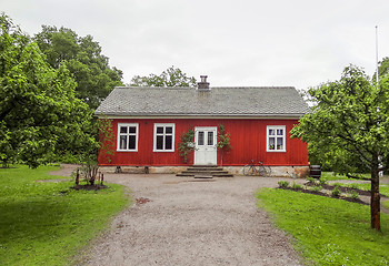 Image showing red house in Sweden