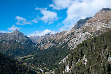 Image showing Maloja Pass near St. Moritz, Switzerland