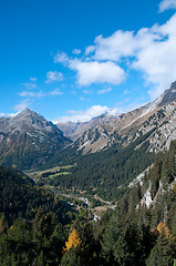 Image showing Maloja Pass near St. Moritz, Switzerland