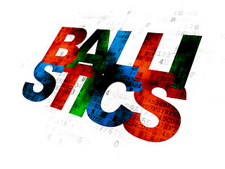 Image showing Science concept: Ballistics on Digital background