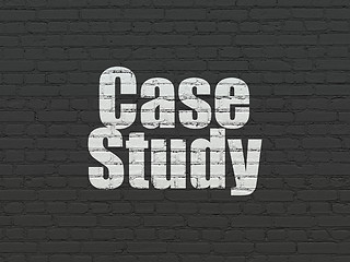 Image showing Education concept: Case Study on wall background