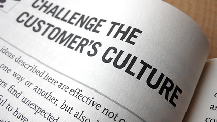 Image showing Customer culture word on a book 