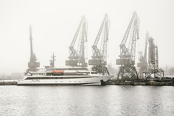 Image showing Fog In The Port