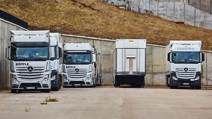 Image showing Kiev, Ukraine - OCTOBER 10, 2015: Mercedes Benz star experience. The interesting of test drives