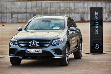 Image showing Kiev, Ukraine - OCTOBER 10, 2015: Mercedes Benz star experience. The series of test drives