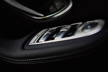 Image showing Luxury car interior details.