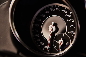 Image showing Luxury car interior details.