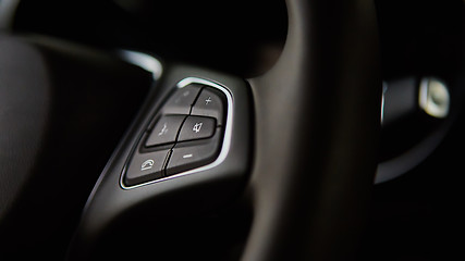 Image showing Luxury car interior details.