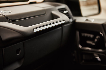 Image showing Luxury car interior details.