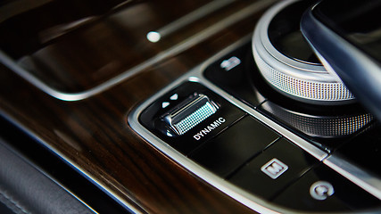 Image showing Luxury car interior details.