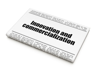 Image showing Science concept: newspaper headline Innovation And Commercialization