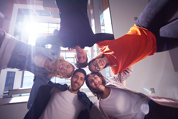 Image showing happy students celebrate