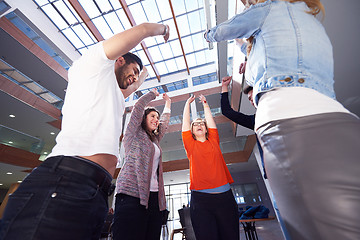 Image showing happy students celebrate