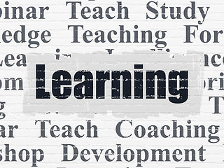 Image showing Learning concept: Learning on wall background